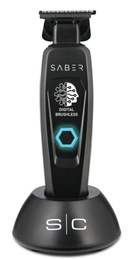 Stylecraft SABER - PROFESSIONAL FULL METAL BODY  TRIMMER - BLACK SC403B